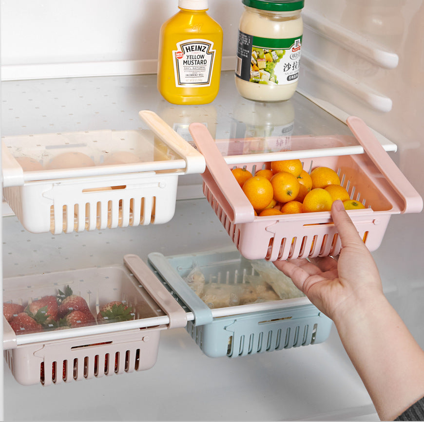 Stretchable Refrigerator Storage Basket
