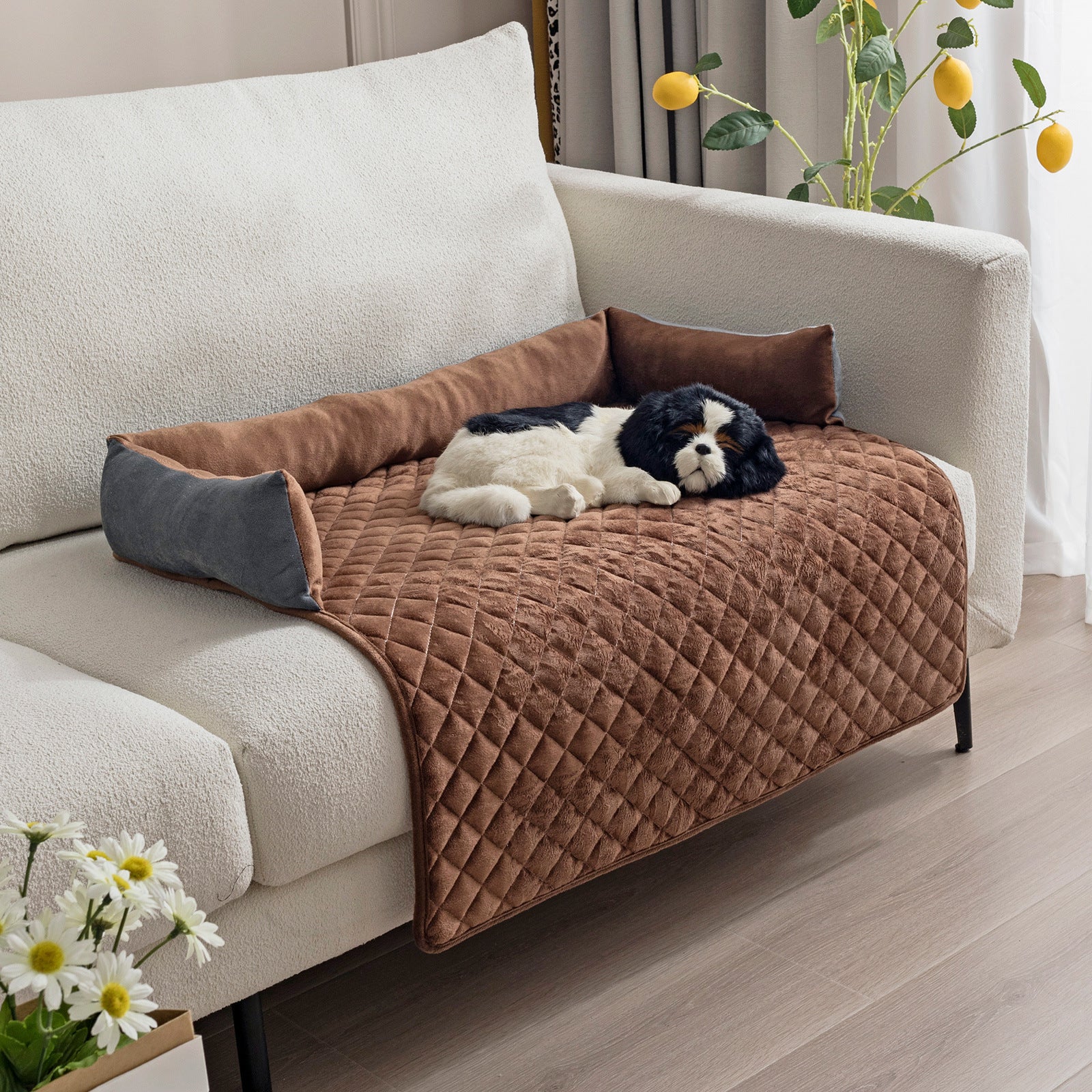 Warm Cushioned Dog Sofa Bed