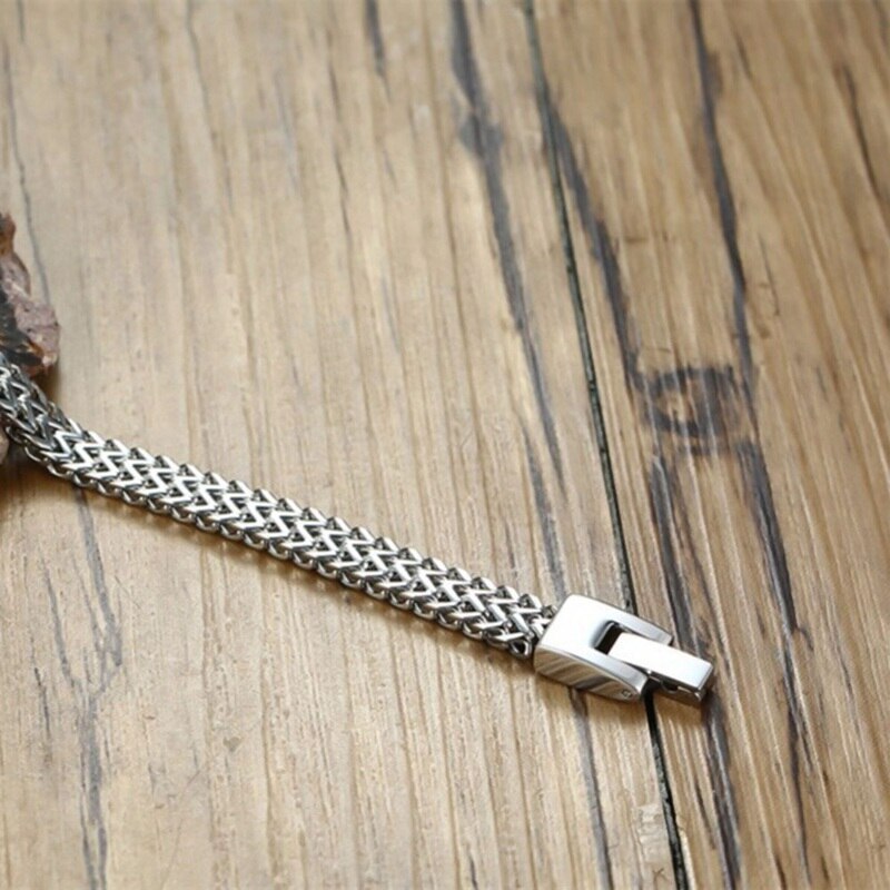 Stainless Steel Chain Bracelet — Men's