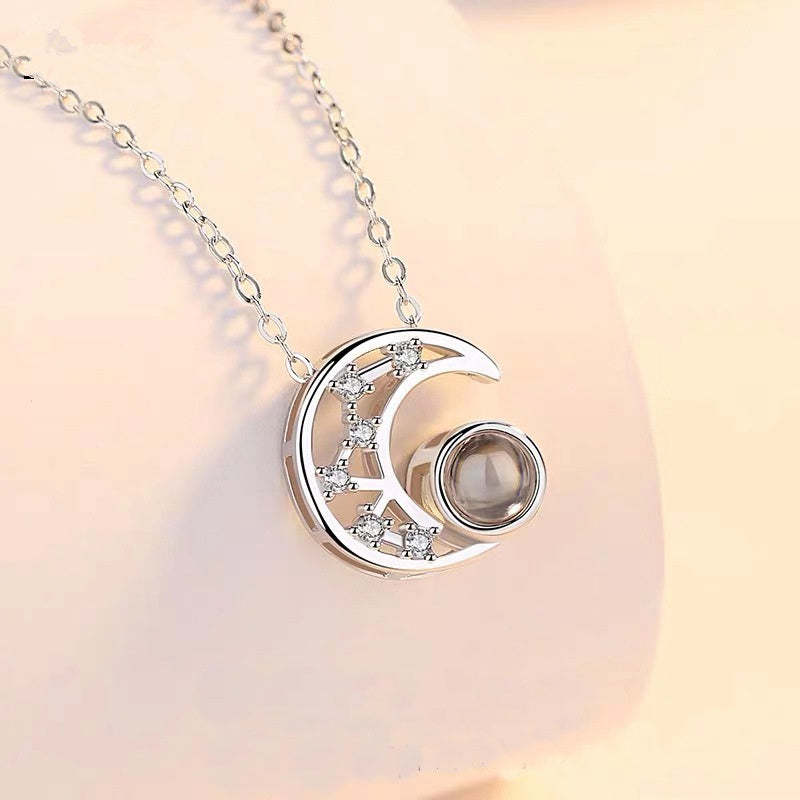 Star Moon Photo-Projection Necklace