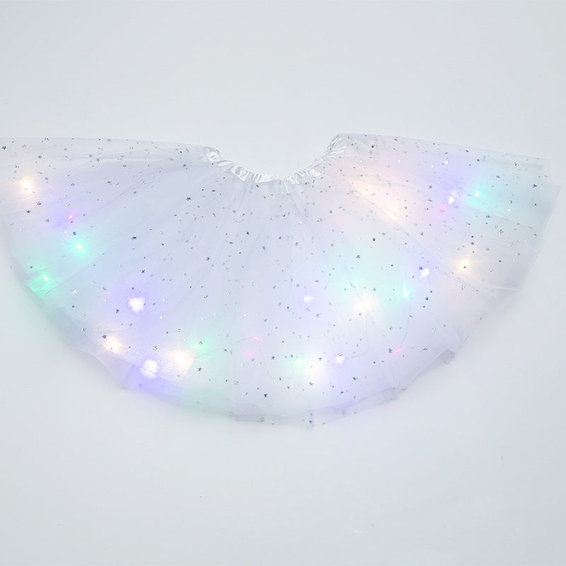 LED Light-Up Sequin Tutu Skirt
