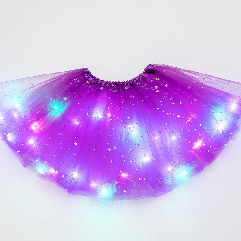 LED Light-Up Sequin Tutu Skirt