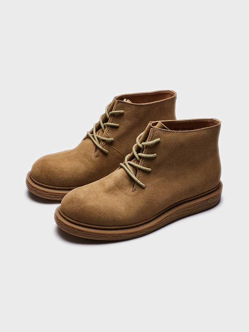 Imported Waterproof Suede Cowhide Desert Boots Men's Outdoor Worker