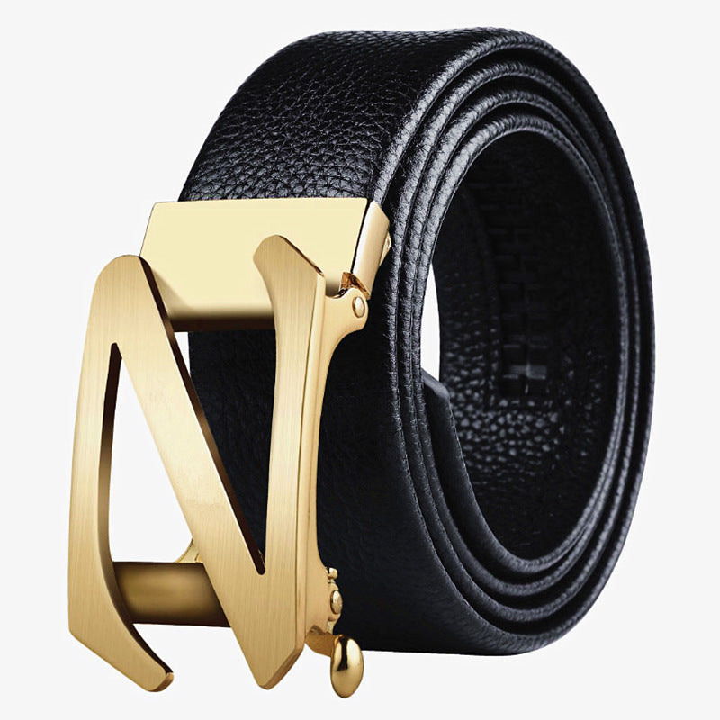 Men's Plus-Size Auto-Buckle Belt