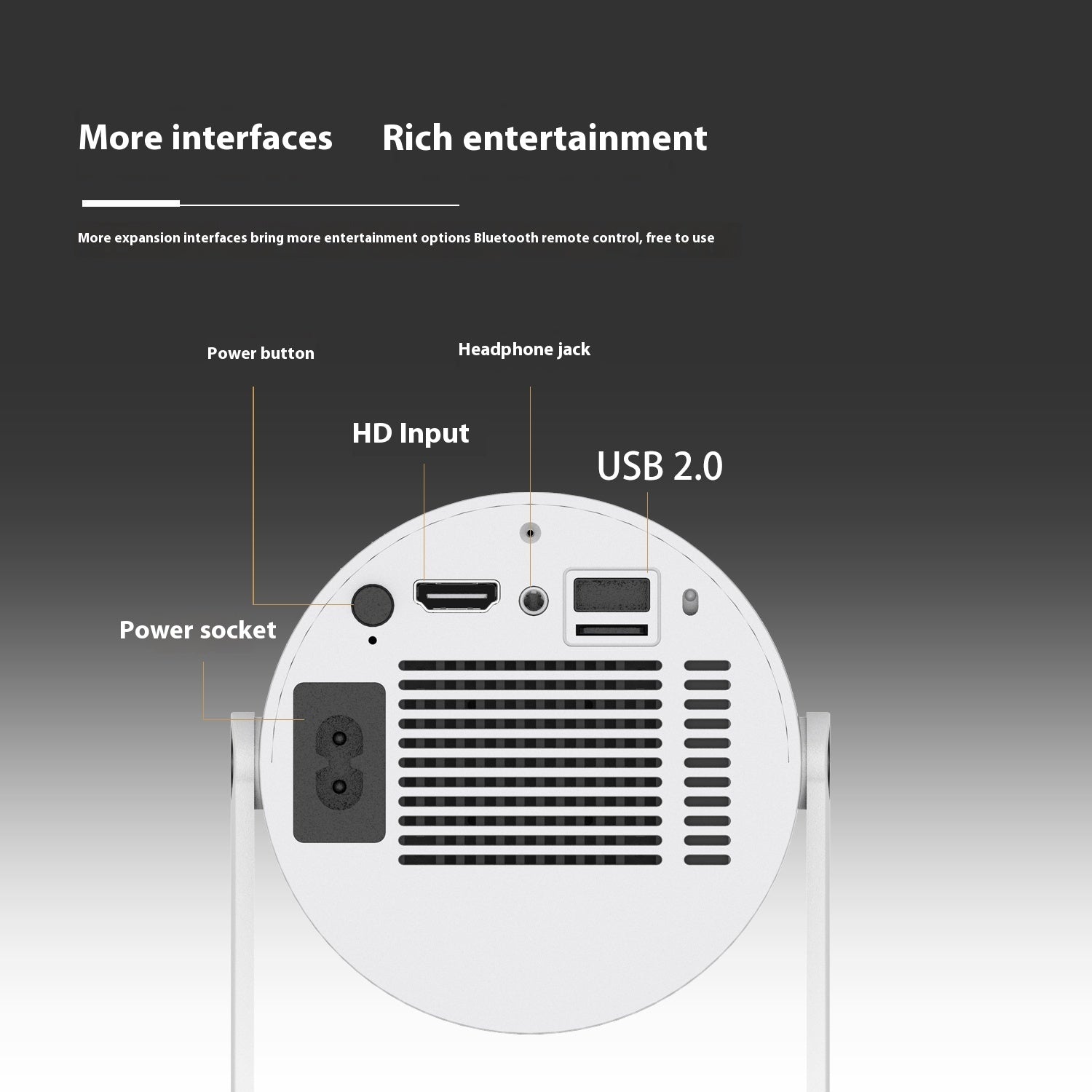 Portable Auto-Focus Home Projector