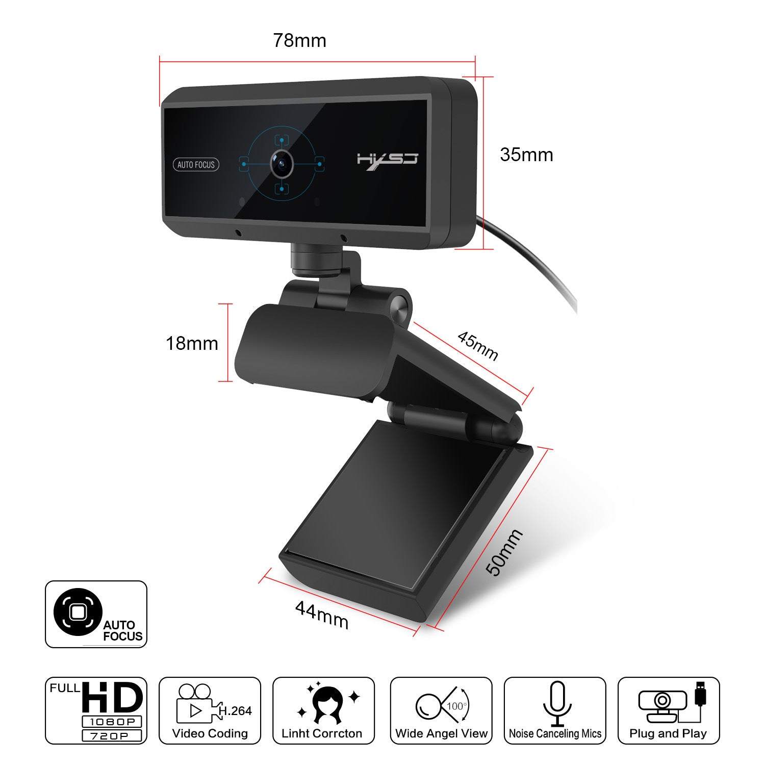 Auto-Focus Computer Webcam