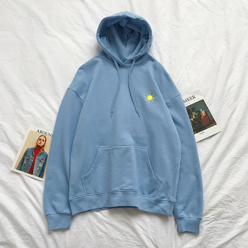 Boys Loose Hooded Sweatshirt Jacket