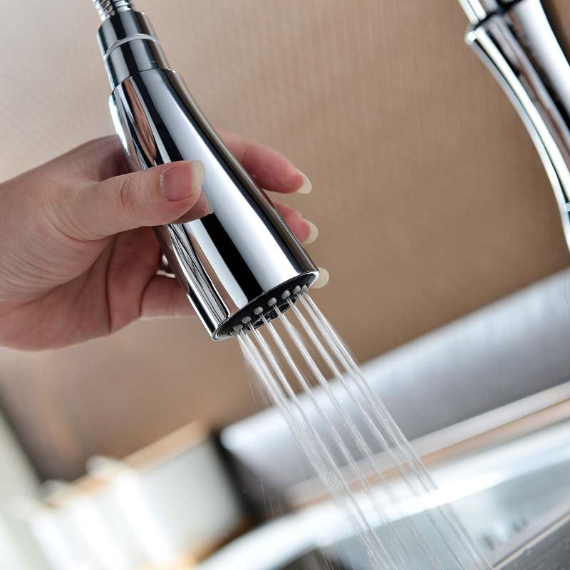 Pull-Out Rotating Kitchen Faucet