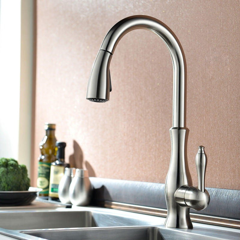 Pull-Out Rotating Kitchen Faucet
