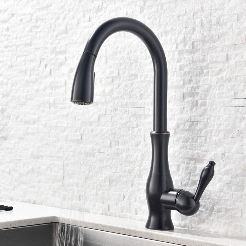 Pull-Out Rotating Kitchen Faucet