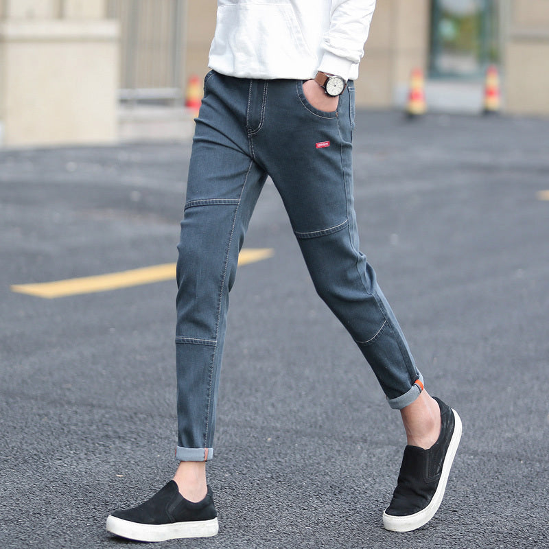 Black Ripped Ankle Jeans