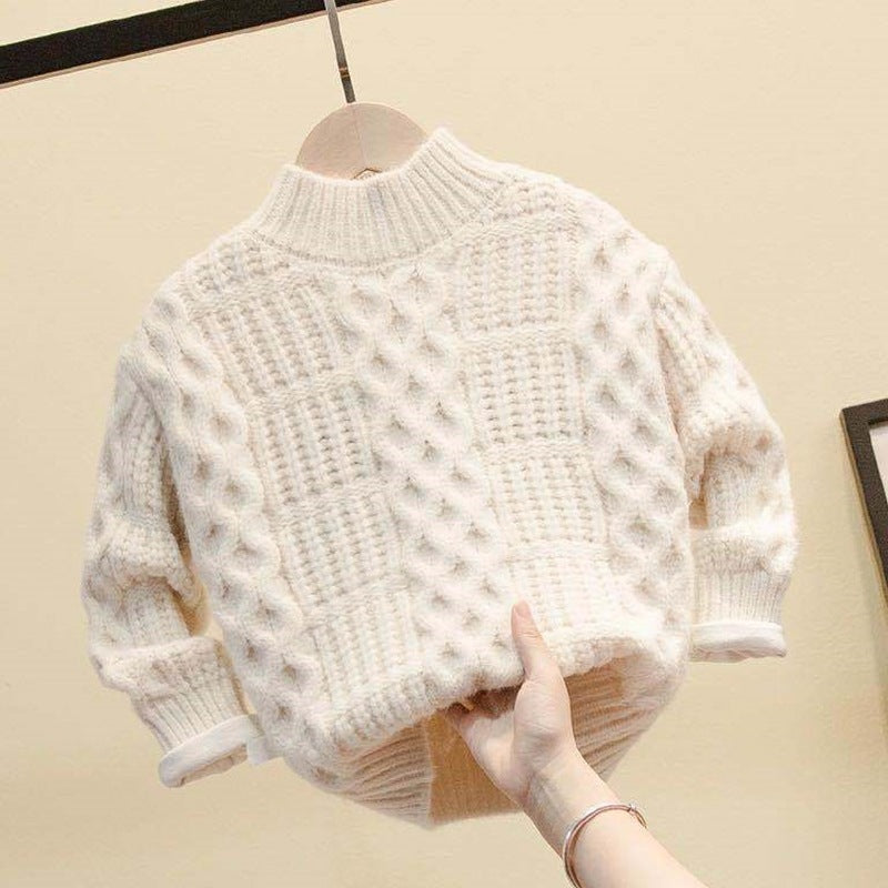 Boys' Plush Velvet Sweater