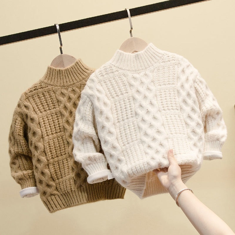 Boys' Plush Velvet Sweater
