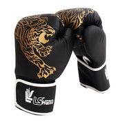 Flame-Tiger PU Boxing Gloves