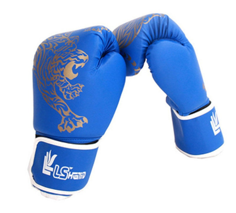 Flame-Tiger PU Boxing Gloves