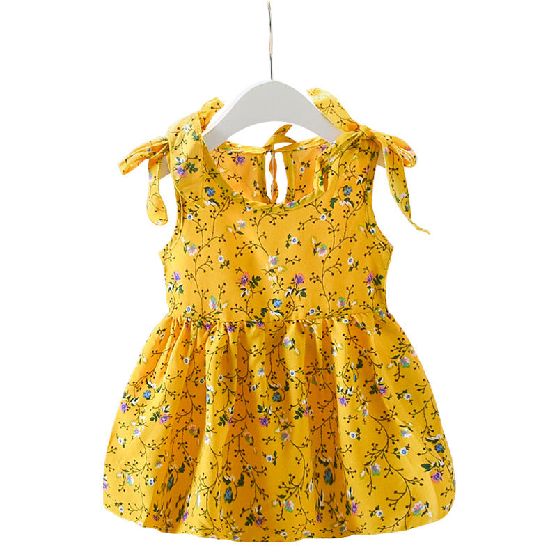 Sleeveless Floral Girl Dress