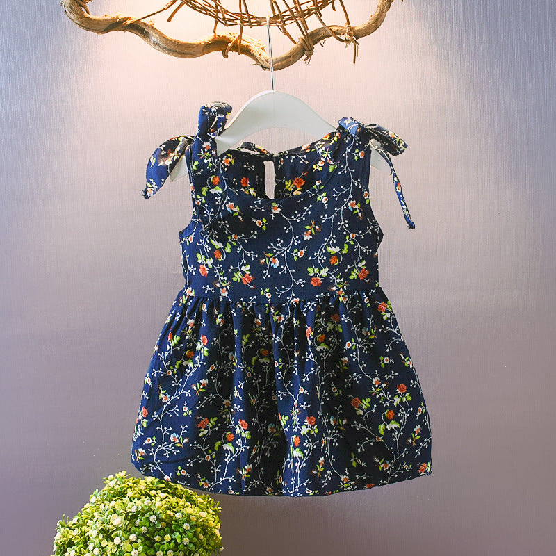Sleeveless Floral Girl Dress