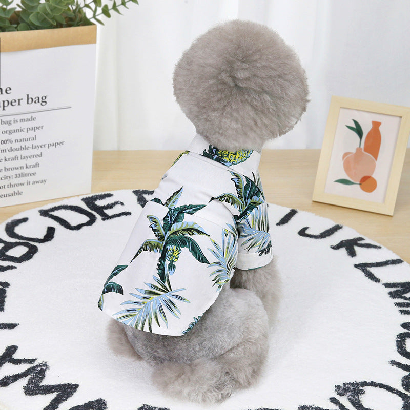 Hawaiian Coconut-Print Pet Shirt