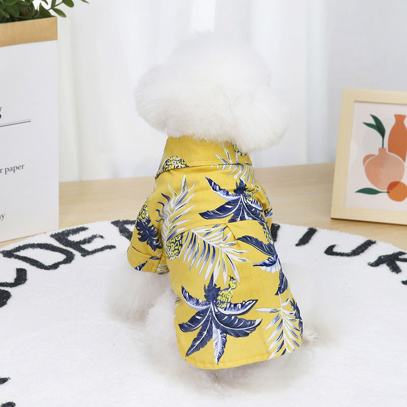 Hawaiian Coconut-Print Pet Shirt