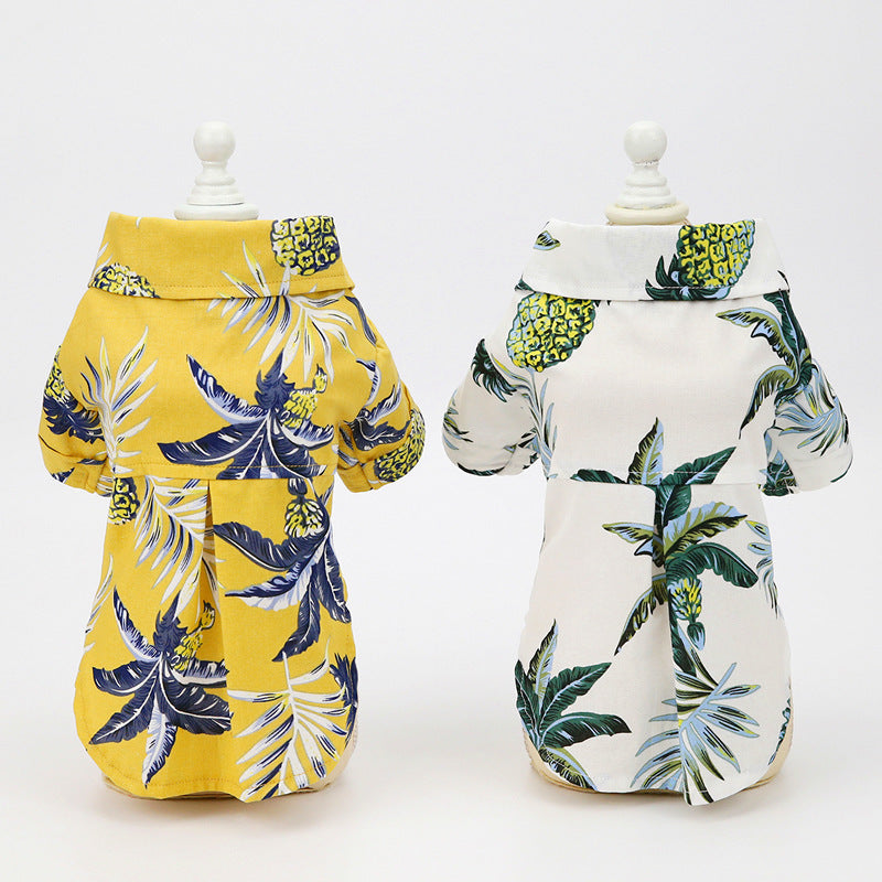 Hawaiian Coconut-Print Pet Shirt