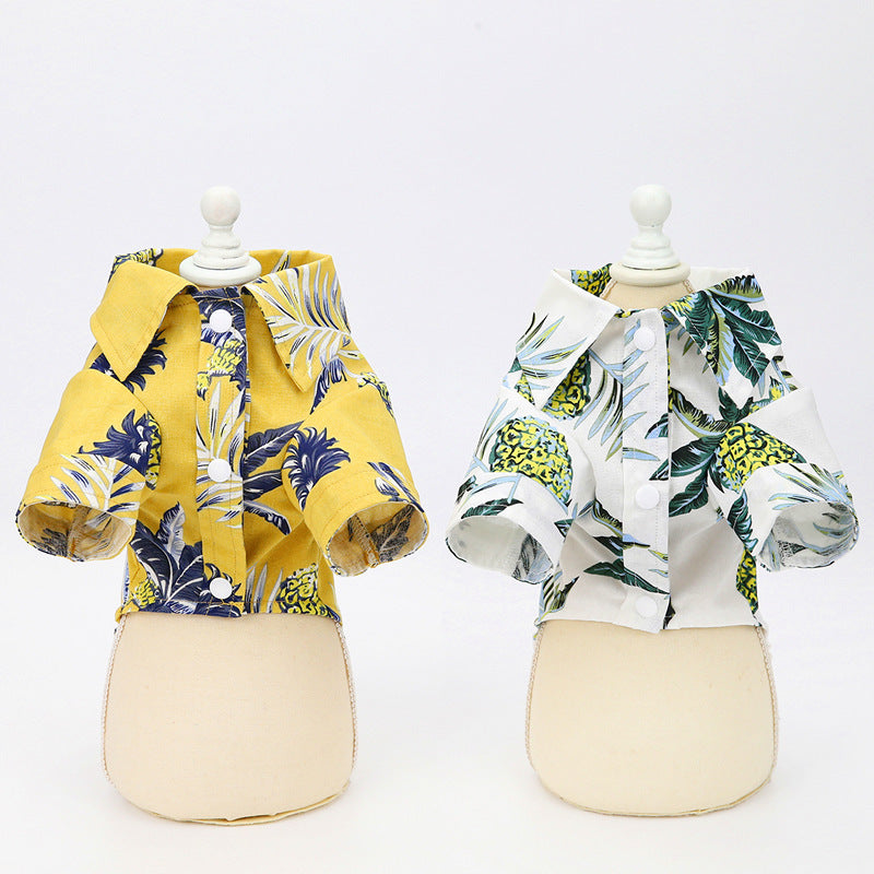 Hawaiian Coconut-Print Pet Shirt
