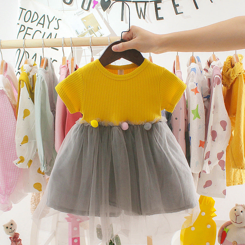 Baby Princess Birthday Mesh Dress