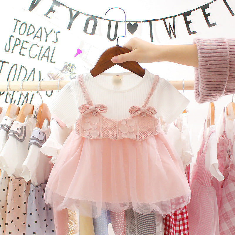 Baby Princess Birthday Mesh Dress