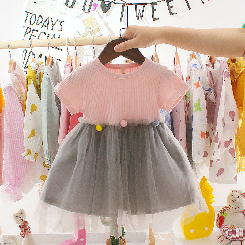 Baby Princess Birthday Mesh Dress