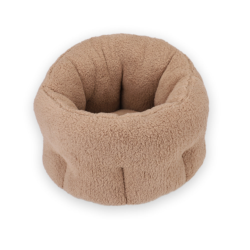 Cotton Plush Calming Dog Bed