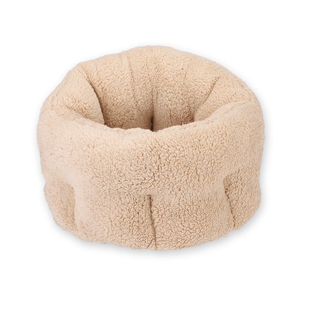 Cotton Plush Calming Dog Bed