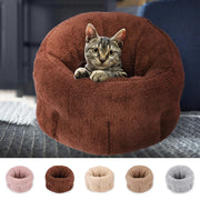 Cotton Plush Calming Dog Bed