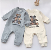 Baby Plaid Bear Romper