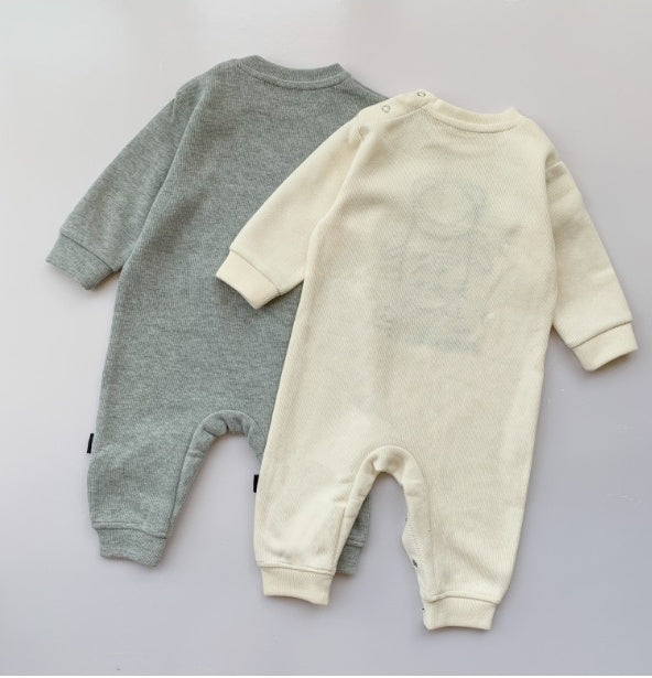 Baby Plaid Bear Romper