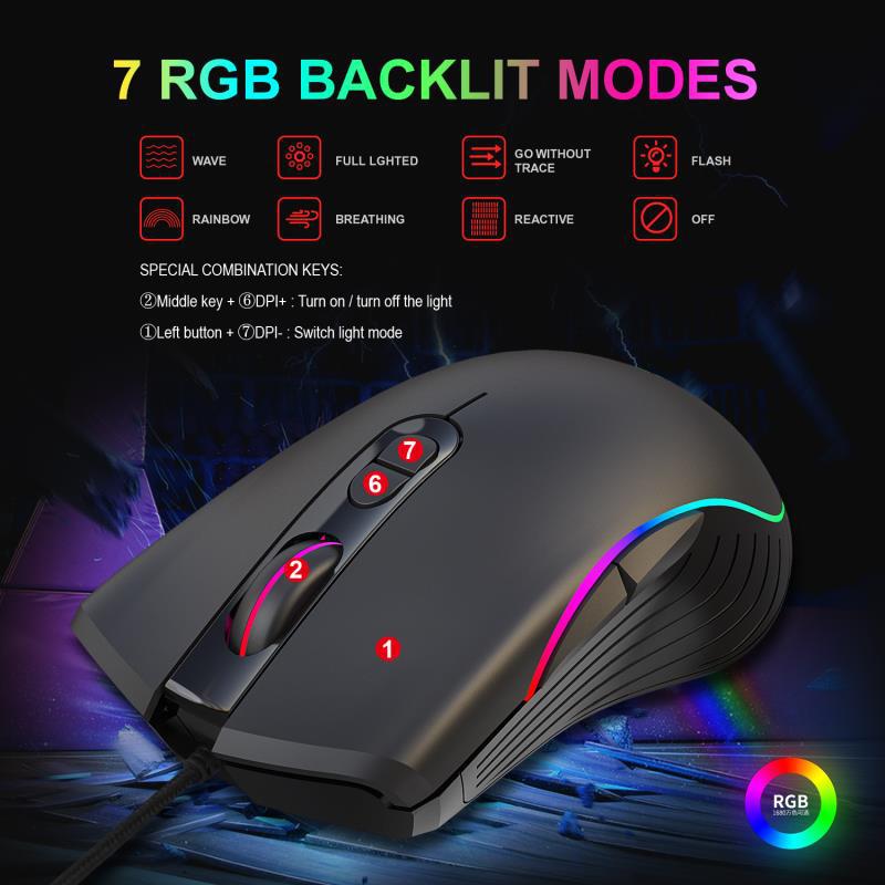 Wired RGB Gaming Mouse
