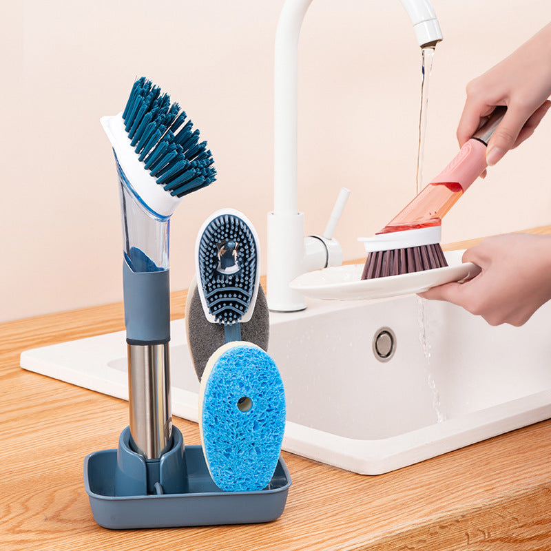Long-Handle Dish Cleaning Brush
