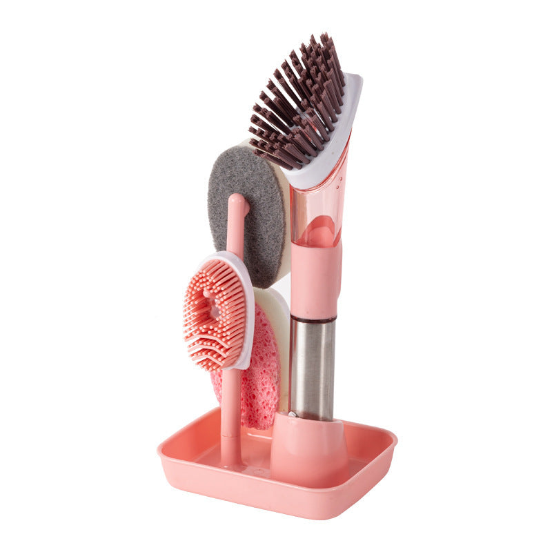 Long-Handle Dish Cleaning Brush