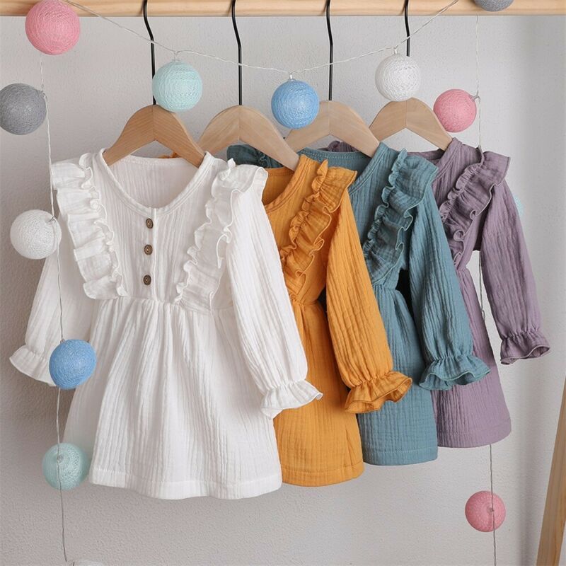 Ruffled Spring Baby Girl Dress