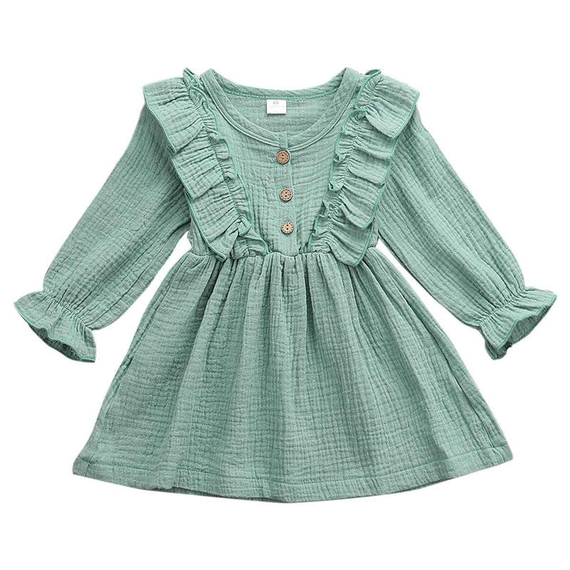 Ruffled Spring Baby Girl Dress
