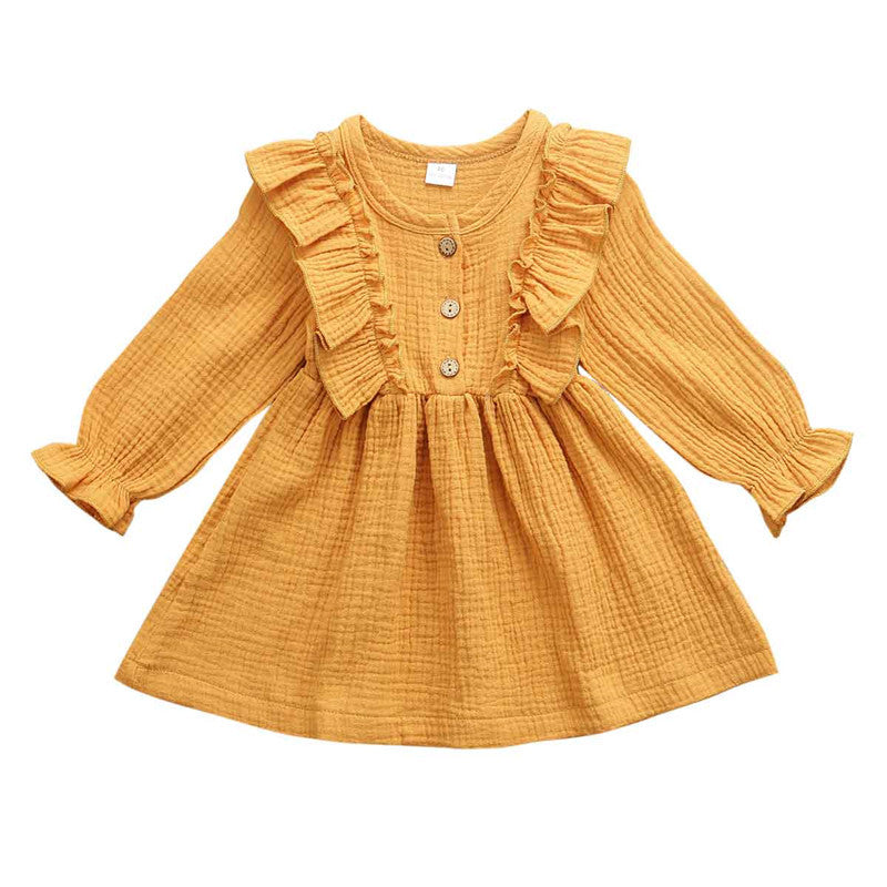 Ruffled Spring Baby Girl Dress