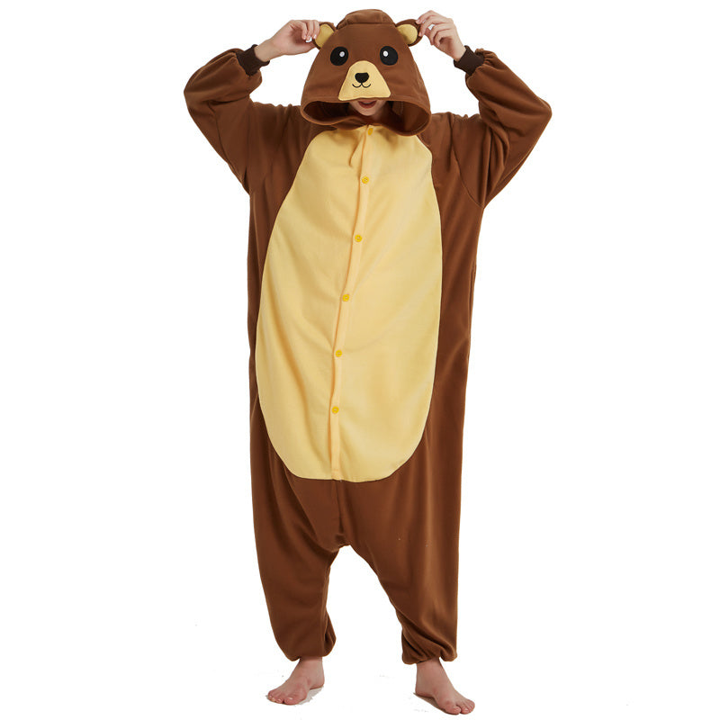 Bear Polar Fleece Animal Pajamas