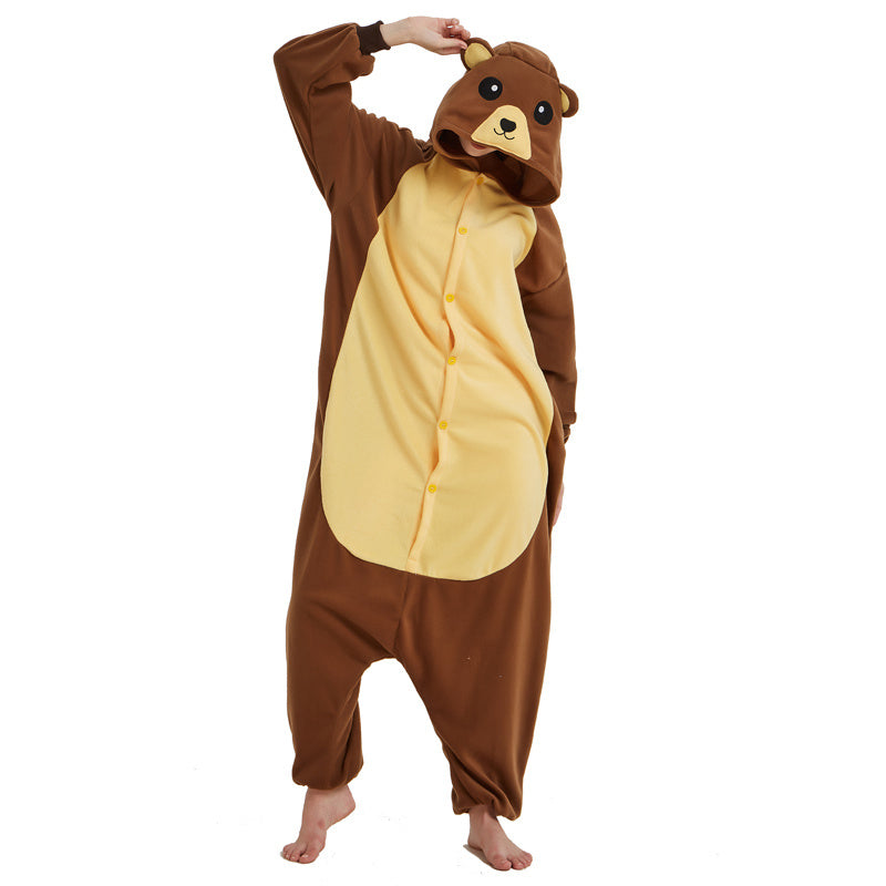 Bear Polar Fleece Animal Pajamas