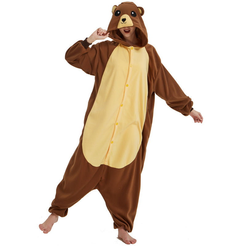 Bear Polar Fleece Animal Pajamas