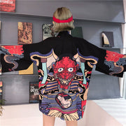 Digital Print Kimono Cloak Jacket