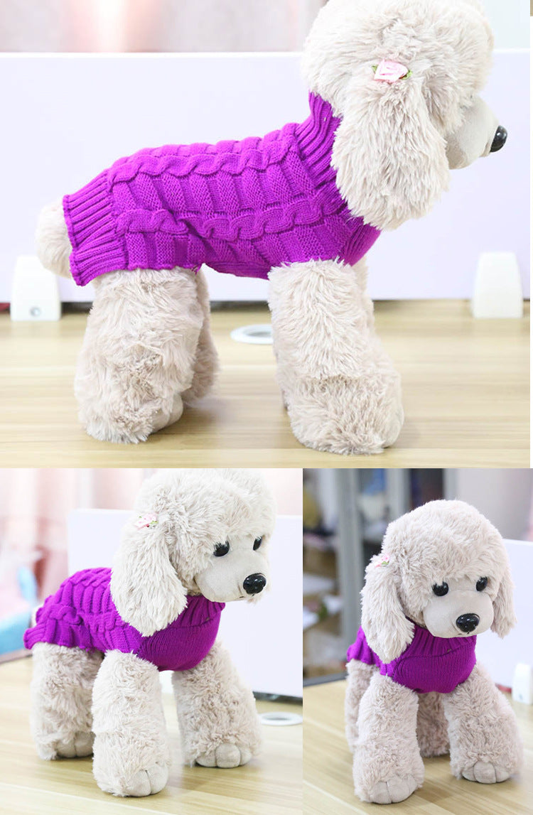 Cable-Knit Cashmere Pet Sweater