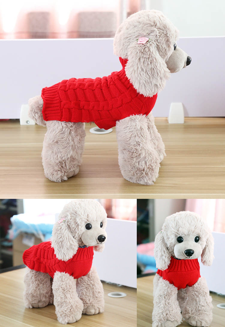 Cable-Knit Cashmere Pet Sweater