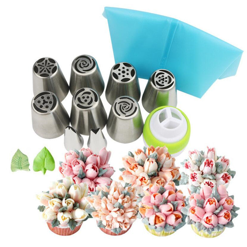 11pc Russian Tulip Piping Tip Set