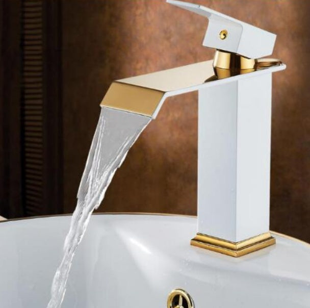 Brass Waterfall Bathroom Basin Faucet