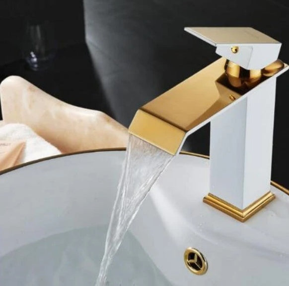 Brass Waterfall Bathroom Basin Faucet
