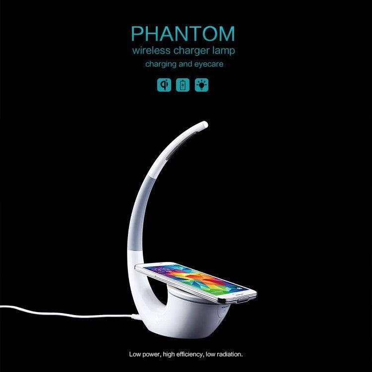 Touch-Dim Desk Lamp with Wireless Charger