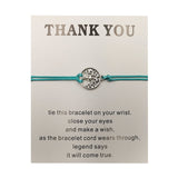 Hand-woven Red Rope Tree of Life Bracelet